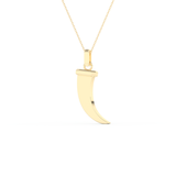Trunk Shaped Necklace in Solid Gold