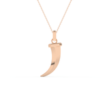 Trunk Shaped Necklace in Solid Gold
