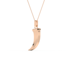 Trunk Shaped Necklace in Solid Gold