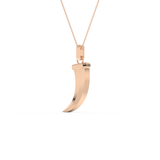 Trunk Shaped Necklace in Solid Gold