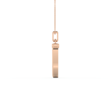 Trunk Shaped Necklace in Solid Gold
