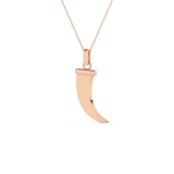 Trunk Shaped Necklace in Solid Gold