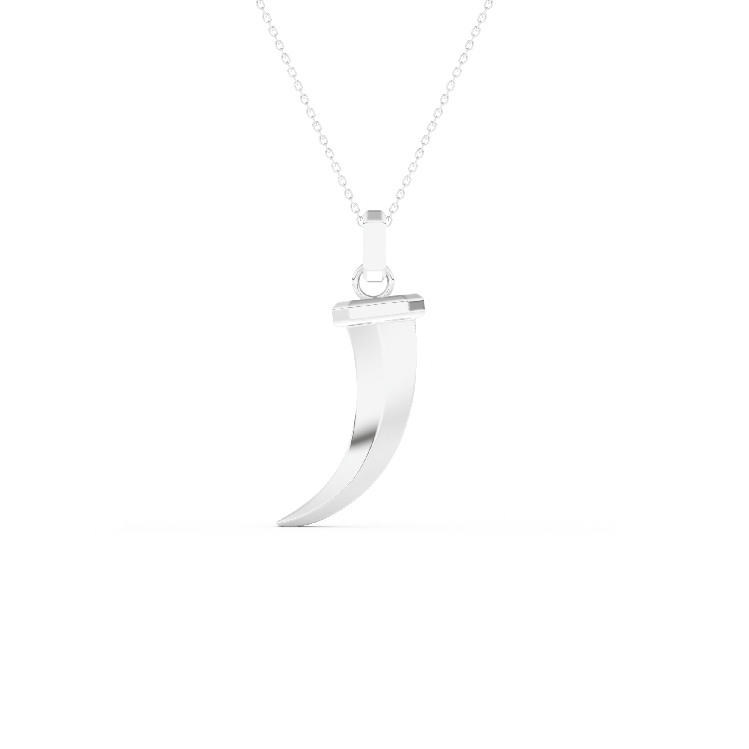 Trunk Shaped Necklace in Solid Gold