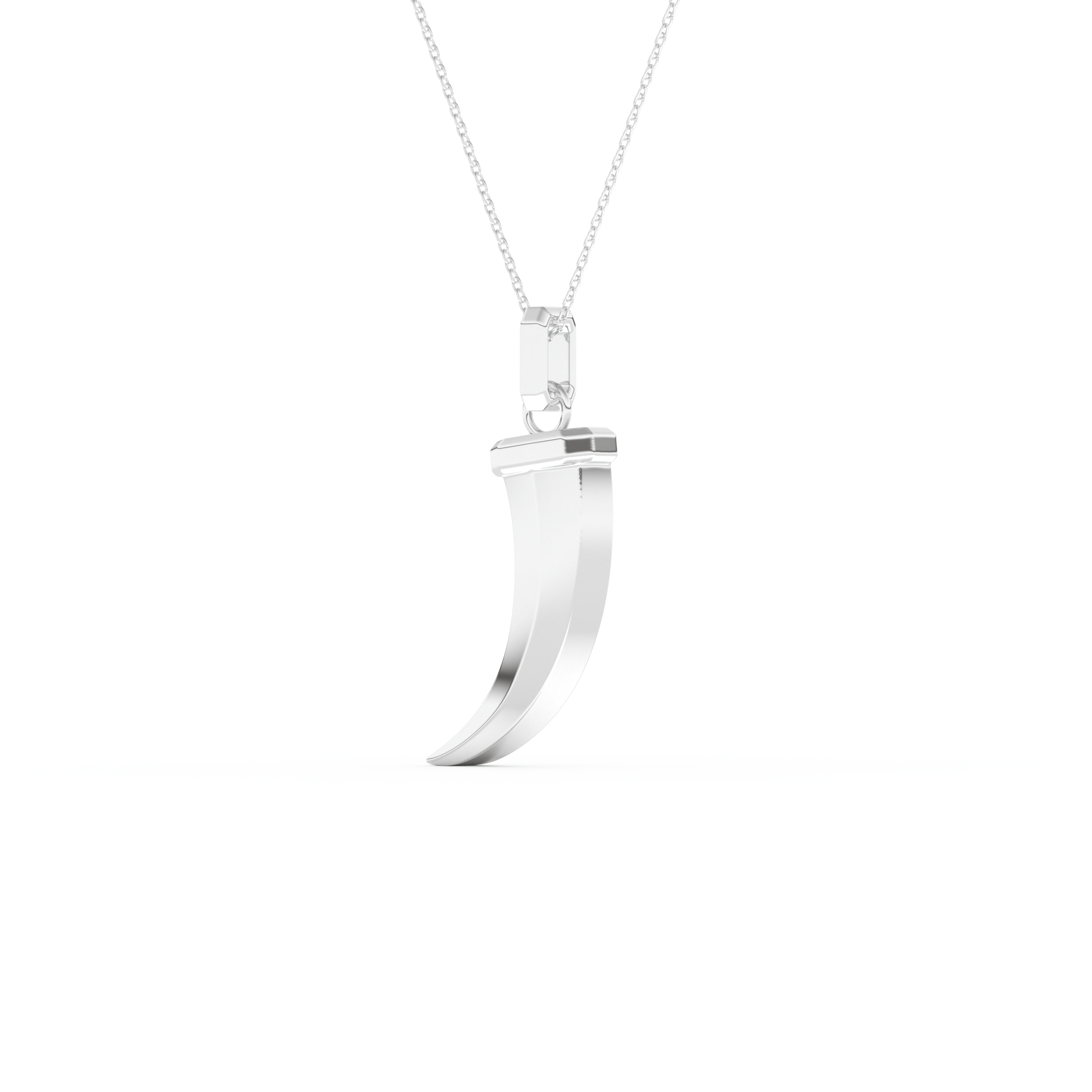 Trunk Shaped Necklace in Solid Gold