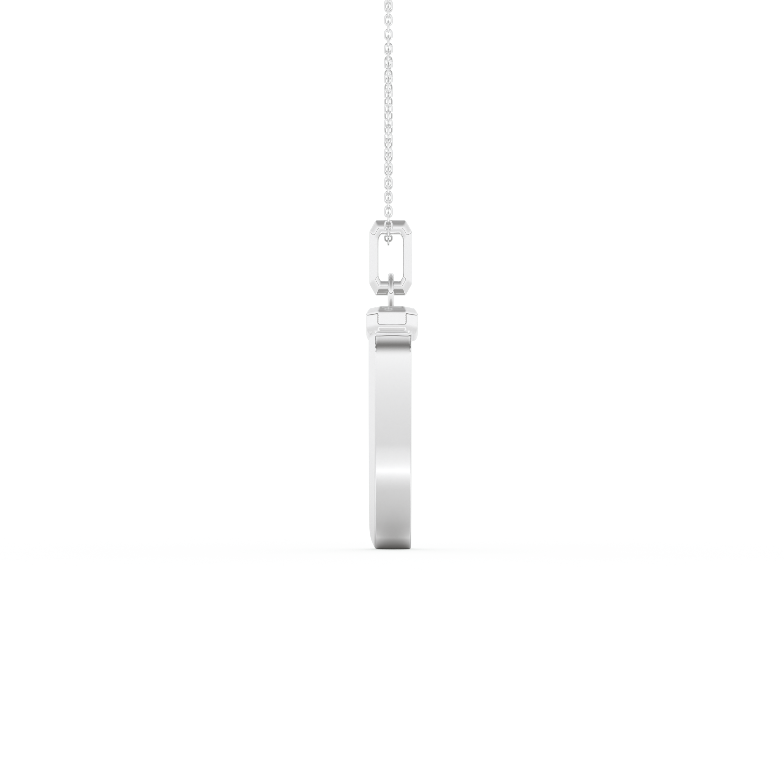 Trunk Shaped Necklace in Solid Gold