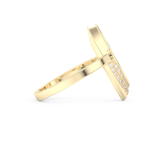 Multi Stones Wedding Band with 0.383 CT Round Cut Moissanite – Yellow, White, or Rose Gold