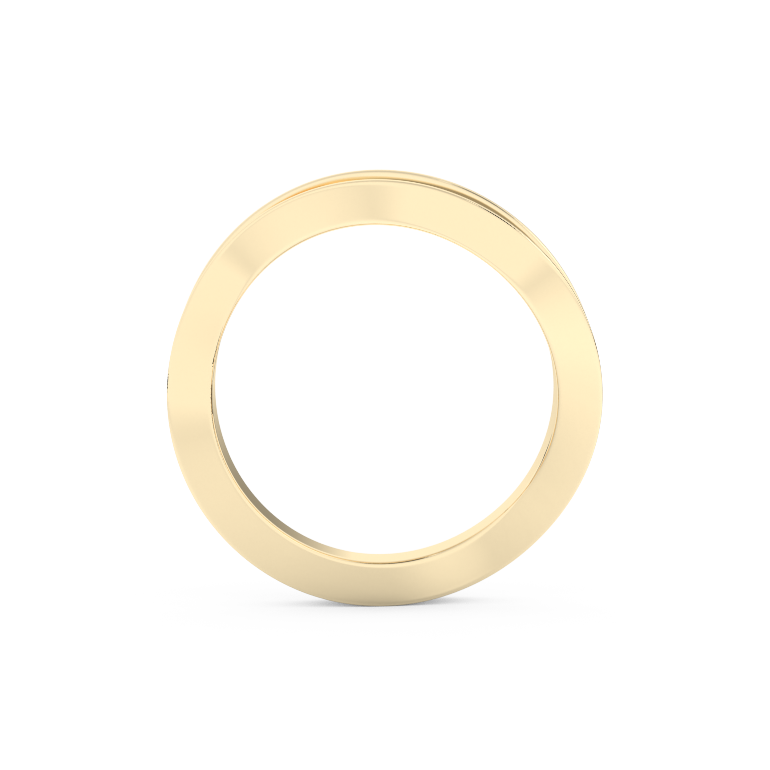 Multi Stones and Curved Wedding Band with 0.754 CT Round Cut Moissanite – Yellow, White, or Rose Gold