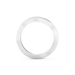 Multi Stones and Curved Wedding Band with 0.754 CT Round Cut Moissanite – Yellow, White, or Rose Gold
