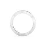 Multi Stones and Curved Wedding Band with 0.754 CT Round Cut Moissanite – Yellow, White, or Rose Gold