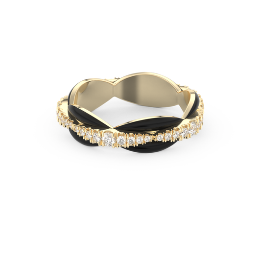Full Eternity Wedding Band with 0.369 CT Round Cut Moissanite – Yellow, White, or Rose Gold (Copy) (Copy)