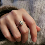 Oval Pave Lab Grown Diamond Engagement Ring