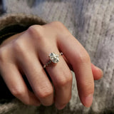 Oval Pave Lab Grown Diamond Engagement Ring