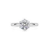 1.5 CT Round Solitaire CVD F/VS1 Diamond Engagement Ring 1