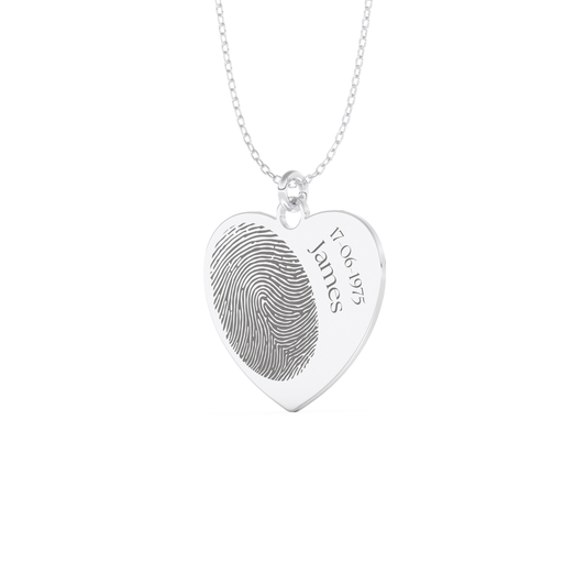 Custom Pendant Necklace – Personalized Fingerprint