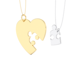Custom Pendant Necklace – Split Heart or Puzzle 7