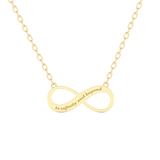 Custom Pendant Necklace – Infinity Symbol and Text Engraving 6