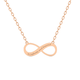 Custom Pendant Necklace – Infinity Symbol and Text Engraving 11