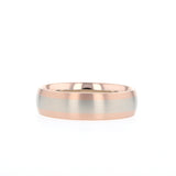 Classic Satin-Finish Rose Gold Men's Band 1