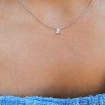0.30 CT Pear Solitaire CVD F/VS Diamond Necklace 2