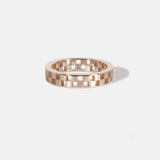 Textured Checker Wedding Band