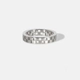 Textured Checker Wedding Band