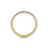 0.7 CT Round Full Eternity CVD EF/VVS Diamond Wedding Band 7