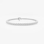 2 TCW Round Cut Lab Grown Diamond Tennis Bracelet