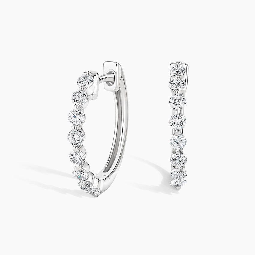 
                  
                    0.5 TCW Round Cut Hoops Moissanite Earrings
                  
                