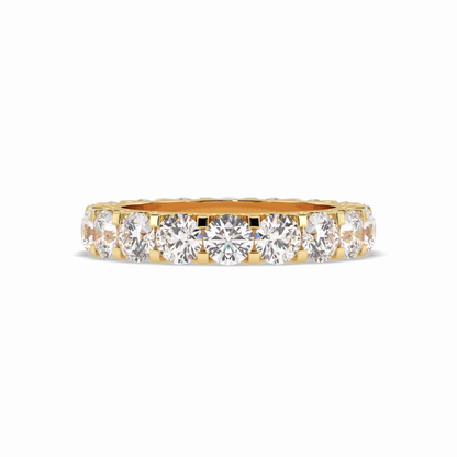 3.03 TCW Round Style Full Eternity Wedding Band