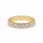 3.03 TCW Round Shape Full Eternity Wedding Band 9