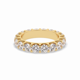 3.03 TCW Round Shape Full Eternity Wedding Band 9