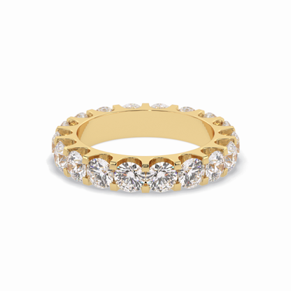 3.03 TCW Round Style Full Eternity Wedding Band