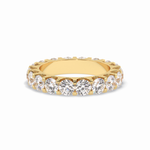 3.03 TCW Round Shape Full Eternity Wedding Band 10
