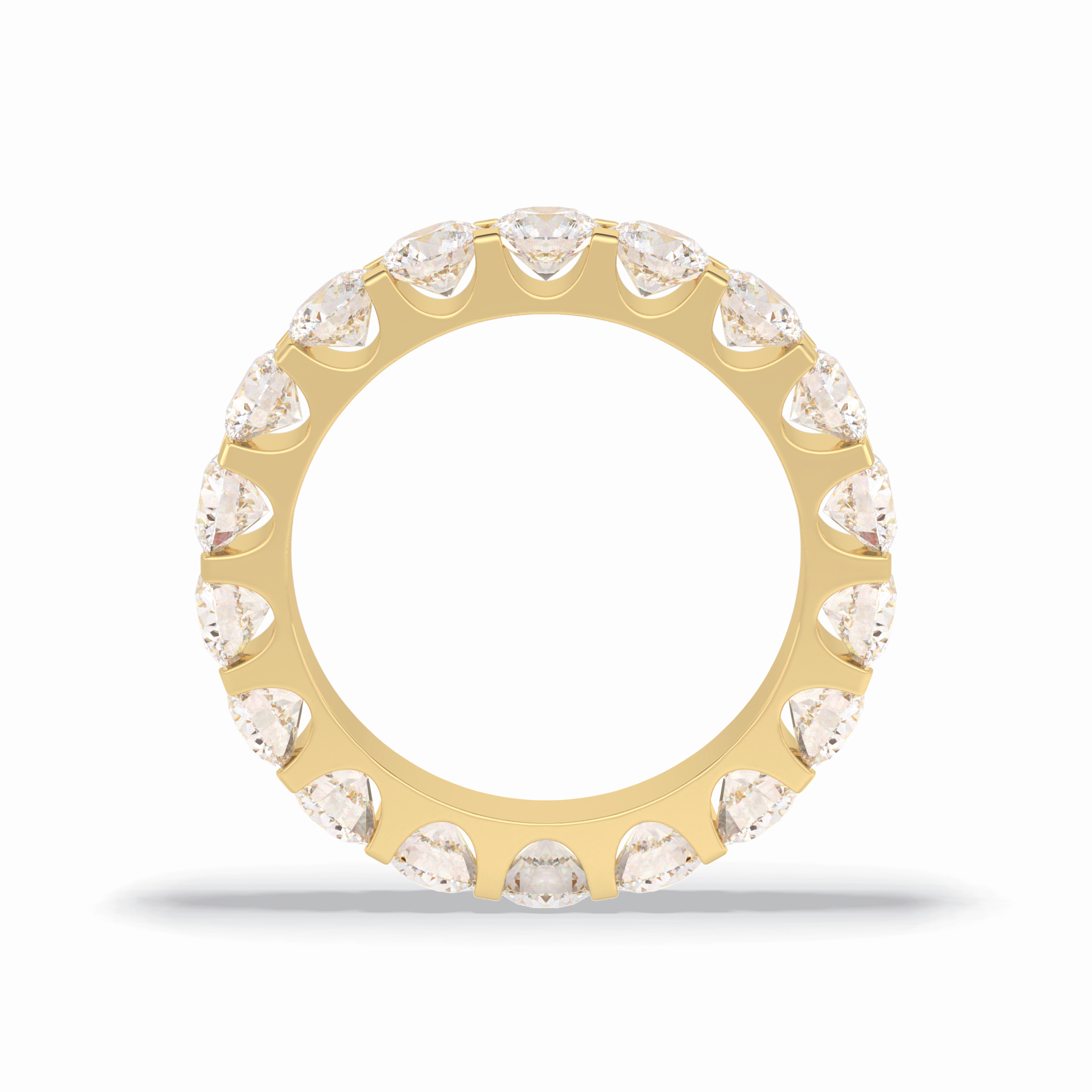 3.03 TCW Round Shape Full Eternity Wedding Band 14
