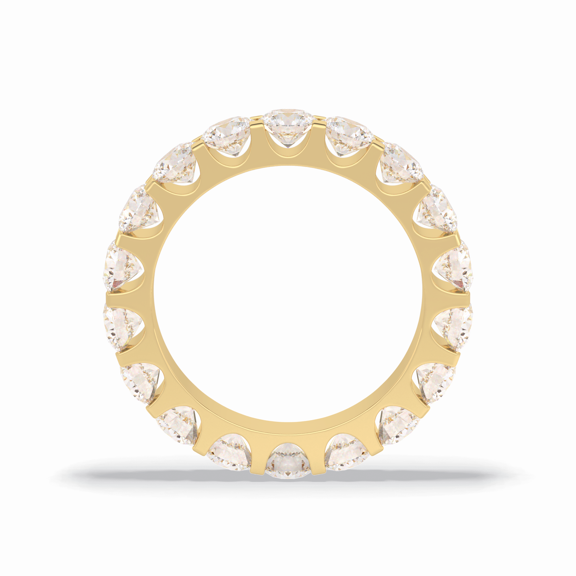 3.03 TCW Round Style Full Eternity Wedding Band