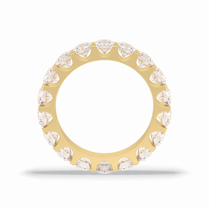 3.03 TCW Round Style Full Eternity Wedding Band