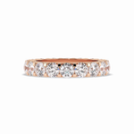 3.03 TCW Round Shape Full Eternity Wedding Band 15