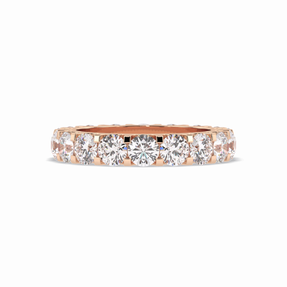 3.03 TCW Round Style Full Eternity Wedding Band