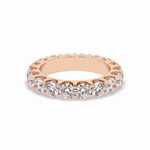 3.03 TCW Round Shape Full Eternity Wedding Band 16