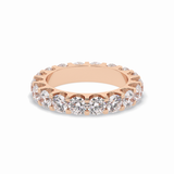 3.03 TCW Round Shape Full Eternity Wedding Band 16