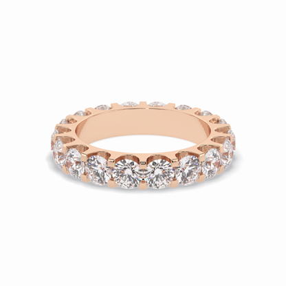 3.03 TCW Round Style Full Eternity Wedding Band