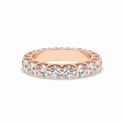 3.03 TCW Round Style Full Eternity Wedding Band
