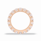 3.03 TCW Round Shape Full Eternity Wedding Band 21