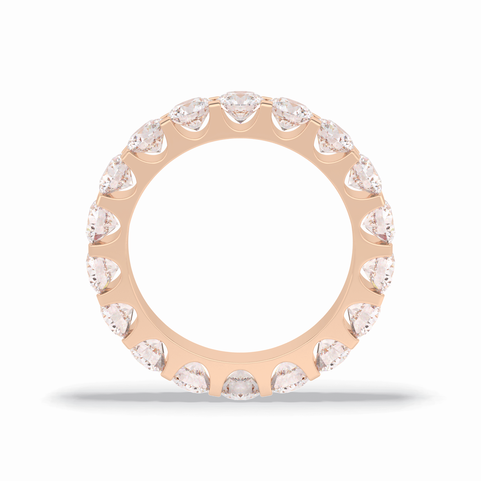3.03 TCW Round Style Full Eternity Wedding Band