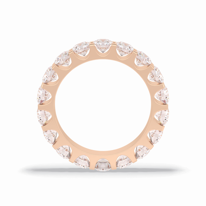 3.03 TCW Round Style Full Eternity Wedding Band