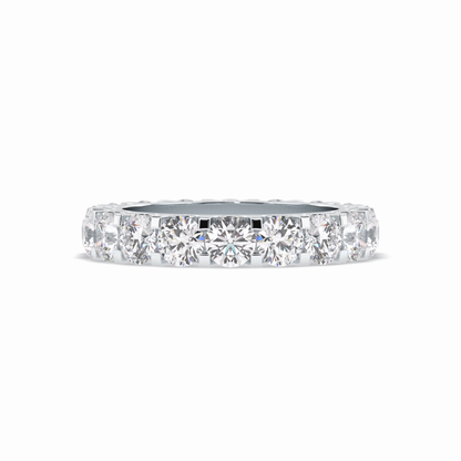 3.03 TCW Round Style Full Eternity Wedding Band