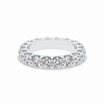 3.03 TCW Round Shape Full Eternity Wedding Band 2