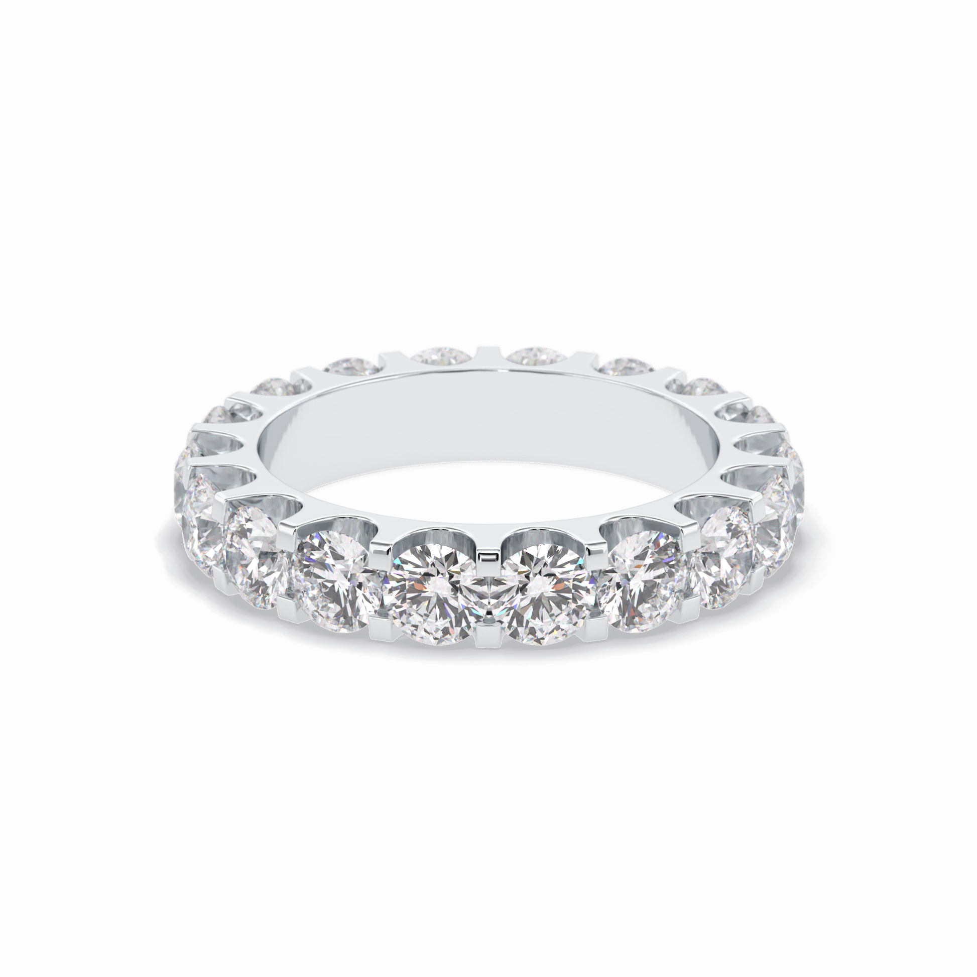 3.03 TCW Round Style Full Eternity Wedding Band