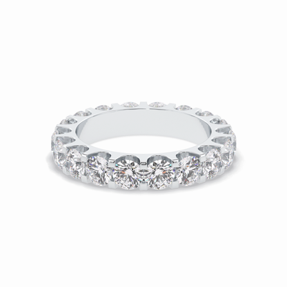 3.03 TCW Round Style Full Eternity Wedding Band