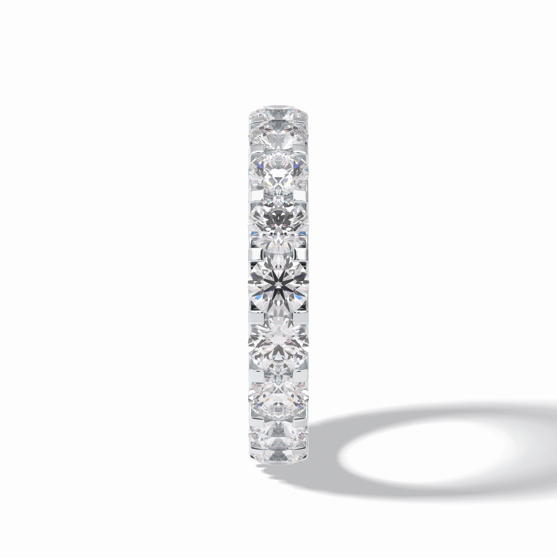 3.03 TCW Round Style Full Eternity Wedding Band